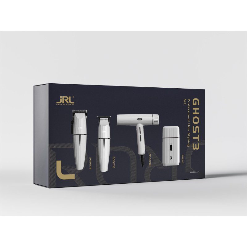 jrl-professional-ghost-edition-combo-kit-3-konturenmaschine-haarschneidemaschine-rasierer-haartrockner JRL Professional Ghost Edition Combo Kit 3 - Konturenmaschine & Haarschneidemaschine & Rasierer & Haartrockner – Bild 1