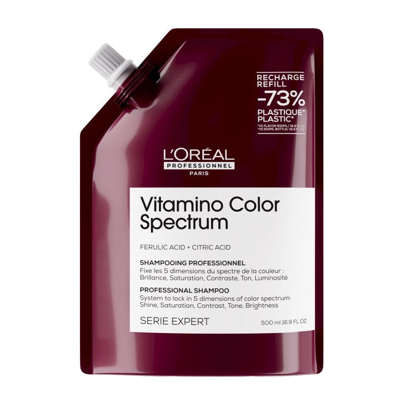 loreal-professionnel-serie-expert-vitamino-color-spectrum-shampoo-refill-500ml L'Oréal Professionnel Serie Expert Vitamino Color Spectrum Shampoo Refill 500ml – Bild 1