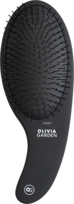 Olivia Garden EXPERT CARE CURVE Nylon Bristles Matt Black