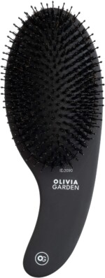 Olivia Garden EXPERT CARE CURVE Boar&Nylon Bristles Matt Black