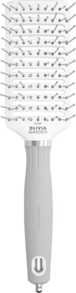 Olivia Garden EXPERT CARE VENT Nylon Bristles White&Grey M
