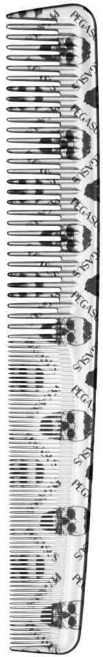 Pegasus Skulleto 201 silber Haarschneidekamm 17,5 cm – Bild 2