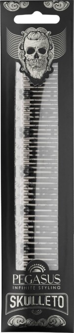 Pegasus Skulleto 202 silber Haarschneidekamm 18,5 cm
