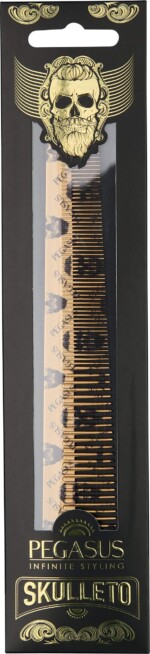 Pegasus Skulleto 303 gold Haarschneidekamm 13,0 cm