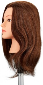 Fripac Übungskopf 100% Echthaar 40 cm, hellbraun – Bild 2