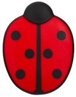 V7 Kleiderbürste Glückskäfer, rot/schwarz