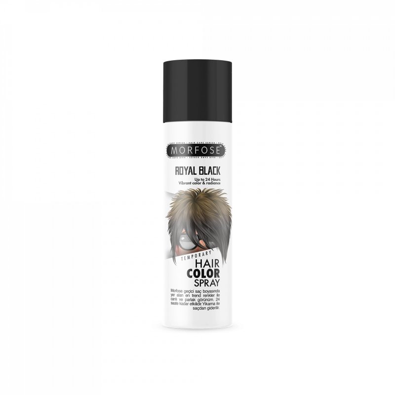 morfose-mech-hair-color-spray-royal-black-150ml Morfose Mech Hair Color Spray Royal Black 150ml – Bild 1