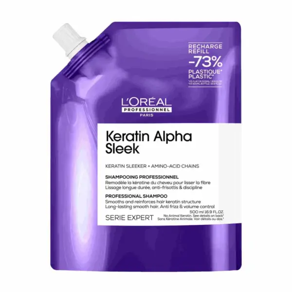 L'Oréal Professionnel Serie Expert Keratin Alpha Sleek Shampoo Refill 500ml - L'Oréal Professionnel - Haarpflege