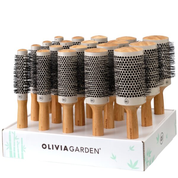 Olivia Garden Bamboo Touch Thermal Rundbürsten, 19er Display