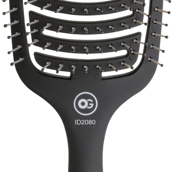 Olivia Garden ESSENTIAL CARE FLEX Thick Hair Bristles Matt Black
