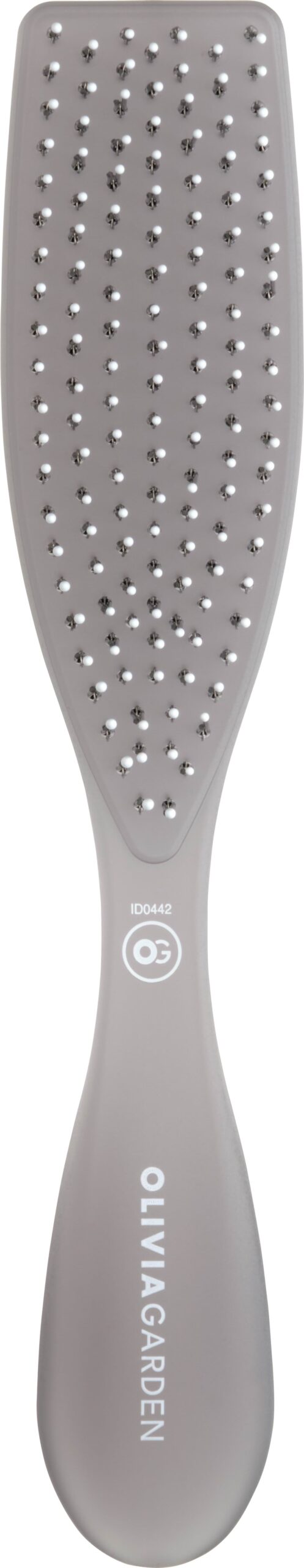 B 2486front Olivia Garden ESSENTIAL STYLE WET Medium Hair Bristles Ice Grey